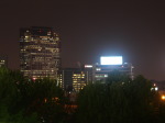 蚕室総合運動場周辺の夜景（三成方面）